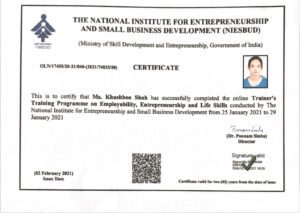 Registered Institute by NIESBUD